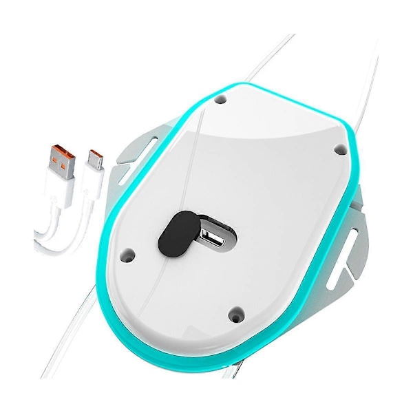 Natløbelys Reflekterende Vest LED Brystlampe USB Opladning Camping Fiskeri Cykelvest Lys (Na