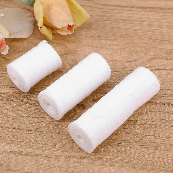 3 ruller elastiske bandager gaze ruller 10 cm sterile sårpleje kompressionsbandage bandage wrap førstehjælpsbandage