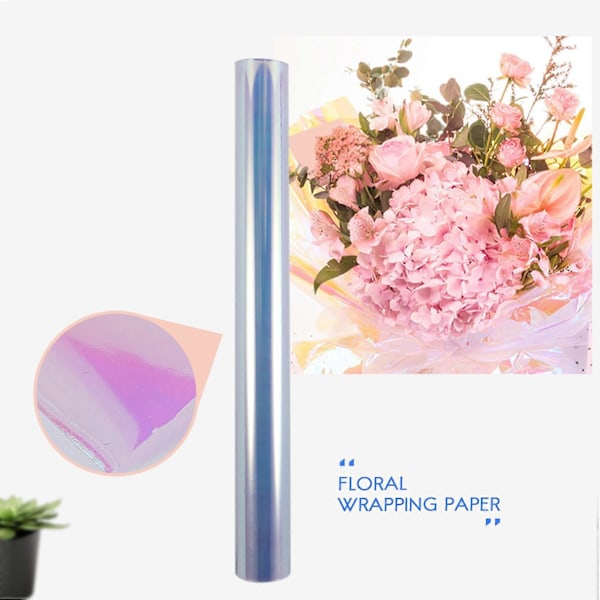 Regnbue Cellofan Blomster Blomsterpapir Godteri Kake Kjeks Emballasje Håndverk Gaveinnpakning Fargerik