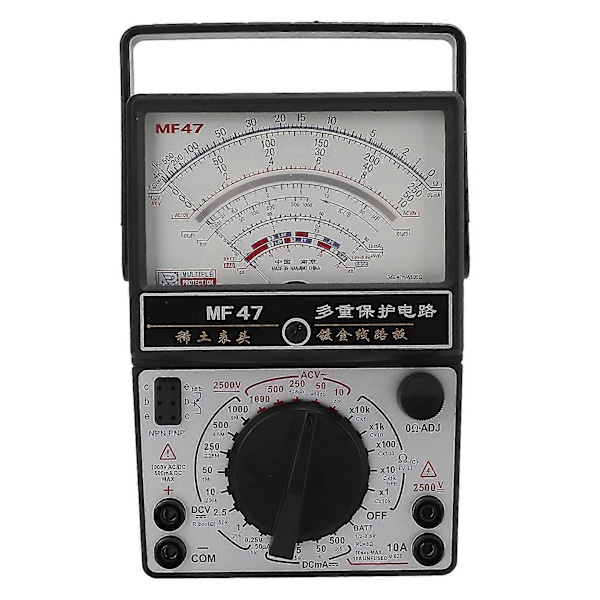 Mf47 Internt Magnetisk Pointer Type Multimeter Høj Nøjagtighed Analog Multimeter Voltmeter Til Industri