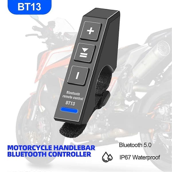 Motorcykel Styrmonterad Fjärrkontroll Trådlös Bluetooth 5.0