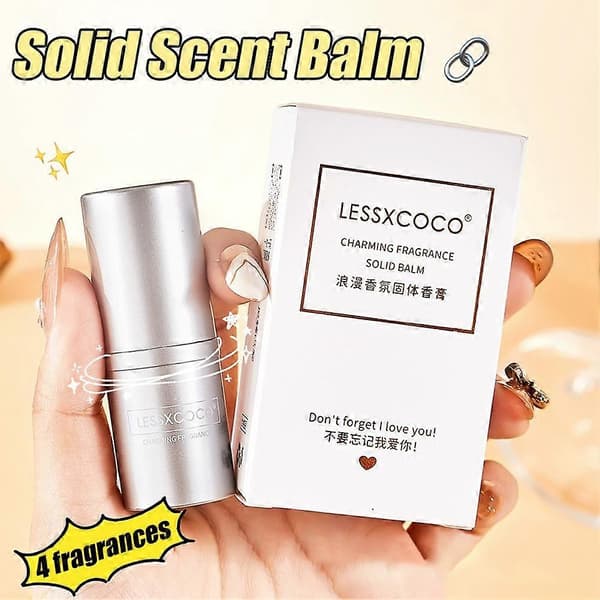 LESSXCOCO Charming Fragrance Body Solid Balm Natural Fresh Deodorant Förbjuden ros