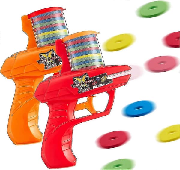 2 Stk. Skumdiskosskytespill Zip Shot Shooter Diskosskytespill Tilfeldig Farge