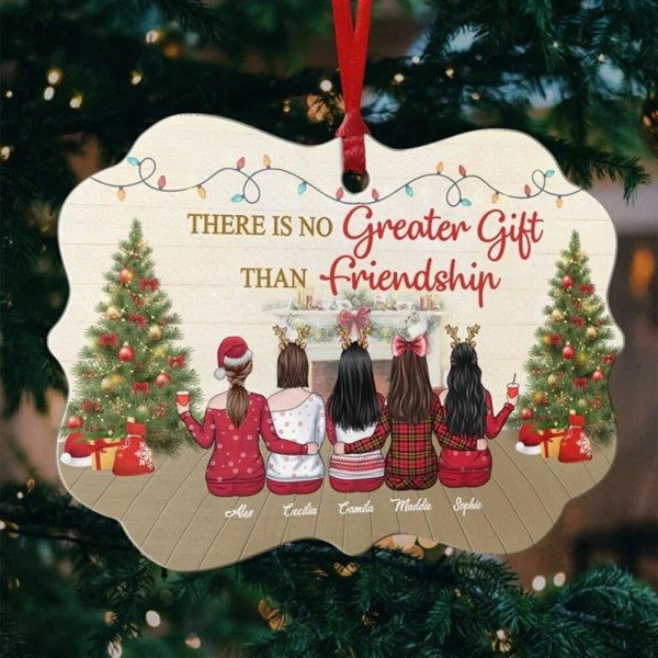 Julepynt Hengende Ornamenter Egendefinerte Bilder Personlig Jubileumsgave Juleutstyr Nye Julegaver 2023 Free custom 2 Ceramics