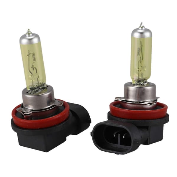 2 stk. DC 12V 55W H11 3000K Super Gul Bil Tåkelys Pære Lampe
