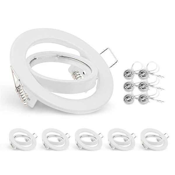 LED-kohdevalaisimet Kehys Säädettävä alasvalo LED-pidikkeet Aukko 70mm MR16-lampunpidikkeelle Upotettu LED-kohdevalo, A
