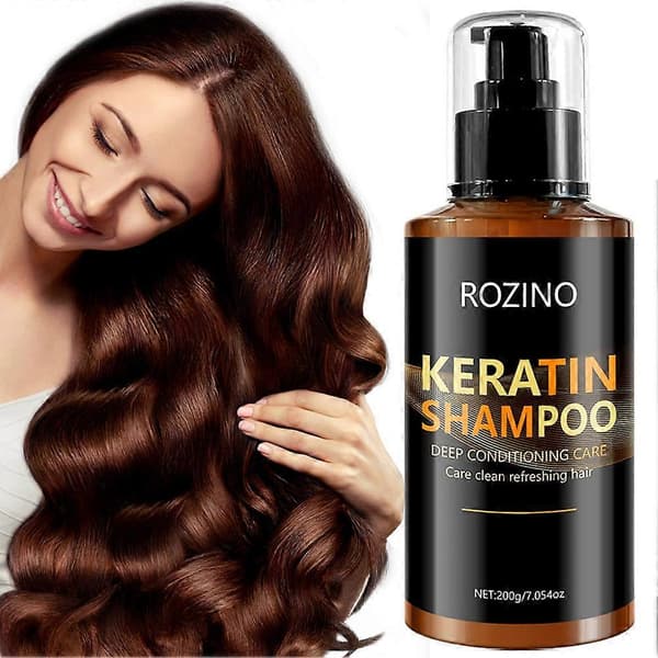Keratin Hårbehandlingsshampoo Sæt Dybderensende og 200ml- reparerende D7T9