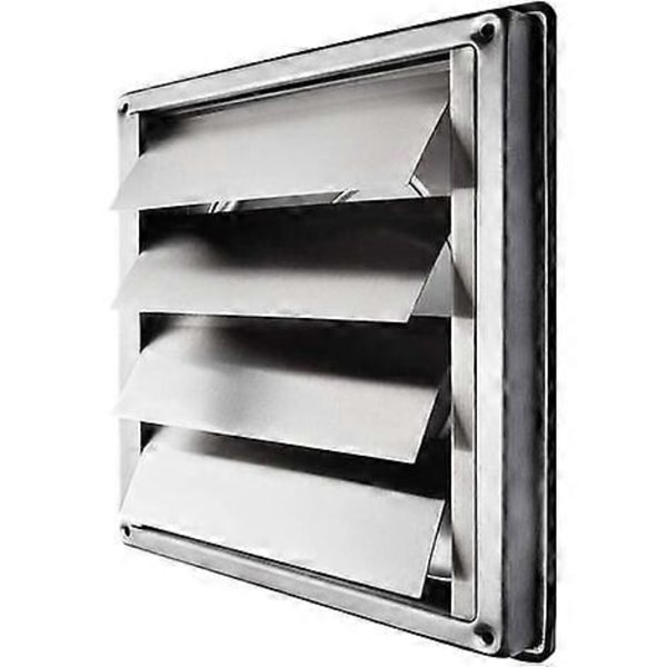 Ventilation Expert: Torktumlare Ventilationsgaller i Rostfritt Stål, Dragskydd med Automatisk Stängning för Hemförbättringsprojekt, Väderbeständigt Utomhus
