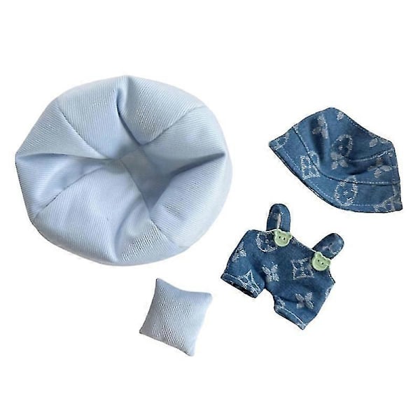 Vaatteet Labubu-nukeille, asusteet, tyylikäs Kawaii-asu sopii 15 cm ja 17 cm Labubu-nukelle, nuken vaatesetti, vaihto A1