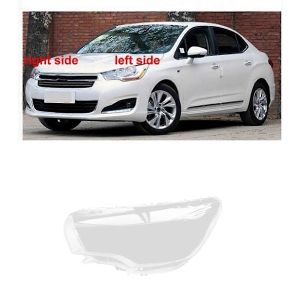 Höger strålkastarglas för bil, transparent linskydd, strålkastarskydd för C4L 2013-2015