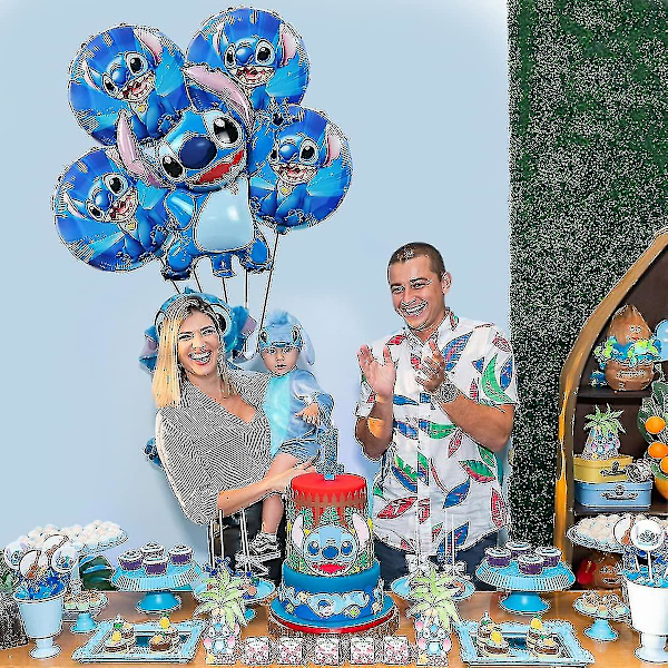 Lilo ja Stitch -ilmapallosetti, 5 kpl - Lilo ja Stitch -juhlakoristeet