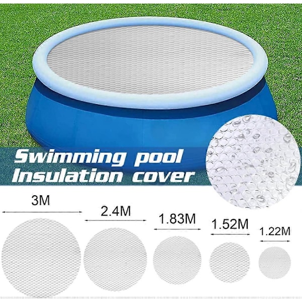 Rund Bubbelplast, Rund Pool Termisk Isolering Värmefilm Med Poolskydd UV