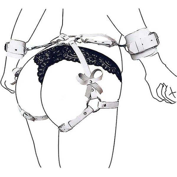 Naisten Punk Body Harness Vyö Vyötärö Alusvaatteet Sukkanauhaliivit Häkki Reisi Juhlat Aalto Vyötärö Klubi Karnevaali Asuste B