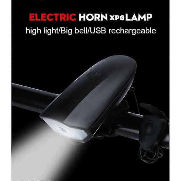Cykellygte med elektrisk horn (orange)