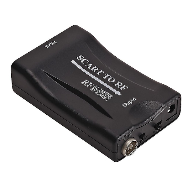 SCART til RF Koaksial Konverter Adapter SCART Digitalt Signal til RF Analogt Signal