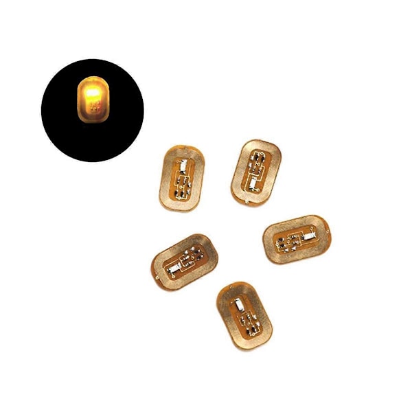5 stk. NFC Flash Negleklistremerke LED Bare Chip Intelligent Lysende Neglelakk Negleklistremerke Forbedring