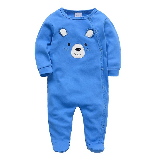 Våren Baby Pyjamas Flickor Pojkar Jumpsuit 164 % bomull Andas Mjuk Jumpsuit Lotus Color 0-3M