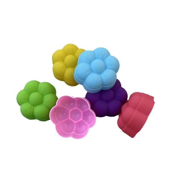 DIY Form Blomsterform Silikon Godteri Kake Blomster Isform Såpeform red flowers