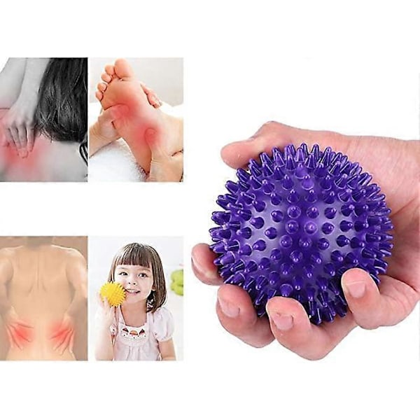 9 cm mjuk massageboll x 1 (blå) - triggerpunktsreflex tryckavlastning