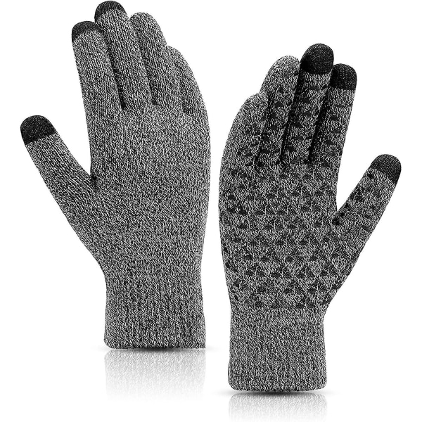 Handskar Herr Dam Vinterhandskar Pekskärmshandskar Varma Handskar Stickade Finger S-l M