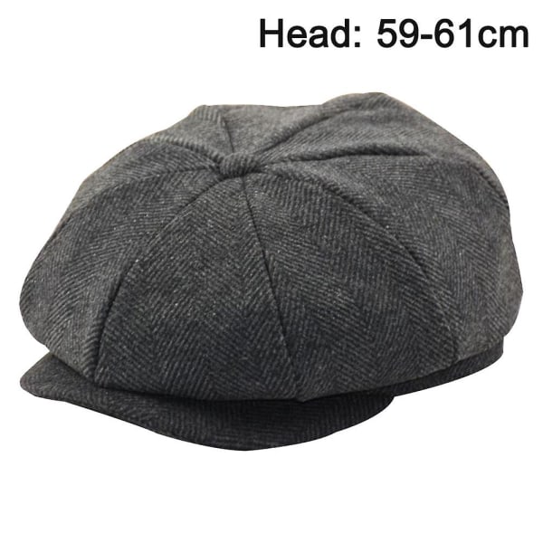 Trendig vintage ullblandning basker Casual Croque Hat