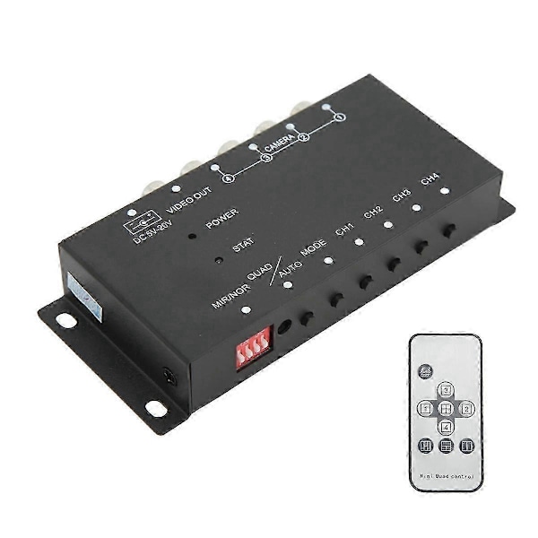 Mobil Digital Video Splitter 4 Kanal Mini Video Splitter 720P til Busser Lastbiler Både Yachts Køretøj Video Splitter