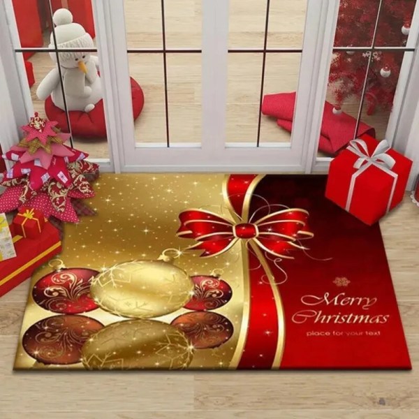 Juldekoration Matta för Hemmet Jul Dörrmatta Navidad Ornament Nyår 2024 Gåvor Jul Party Dekor Natal Noel 2023 15