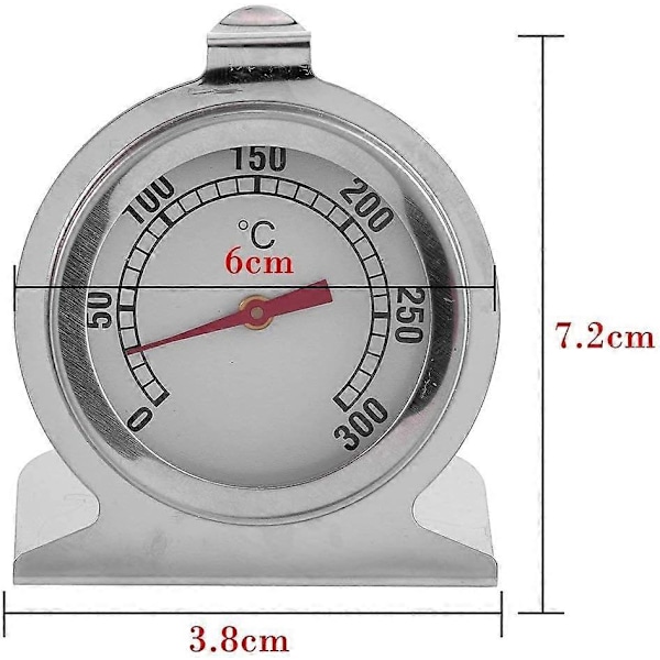 2025 Egnet Ovntermometer Overvågning 0~300 Termometer Køkken Bage Temperatur Måleværktøj