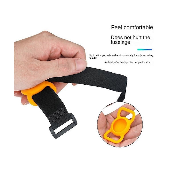 Drone Locator Remudskift til 3 Air 2S Case Tracker Locator Beskyttende Holder med Rem Blac