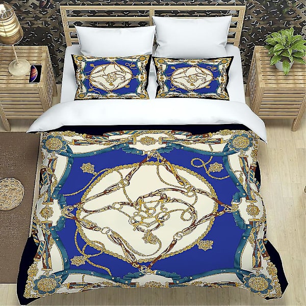 Sarjakuva Retro Neliosainen Vuodevaatesetti, Lakana, Peitonpäällinen ja Tyynyliina Q B EU 260x220cm