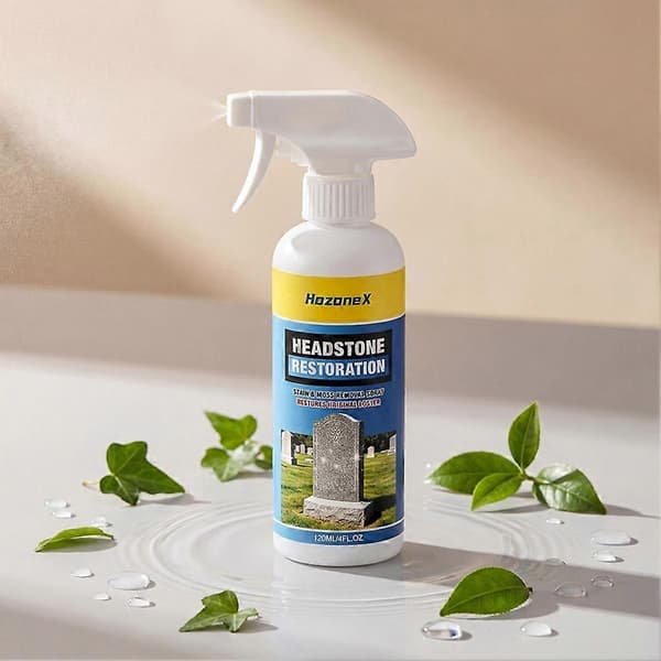 Gravstensrestaureringsspray 120ml - Mosfjerner & Stenopfrisker 3pcs