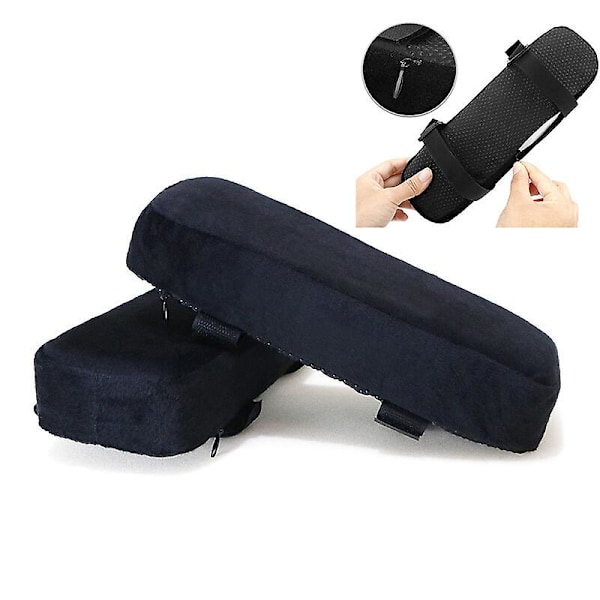Stol Armstödsdyna, 2-delars Set Ergonomisk Kontorsstol Högdensitets Memory Foam Mjuk Armbågsdyna, För Underarmsdekompression, Cushion Universe