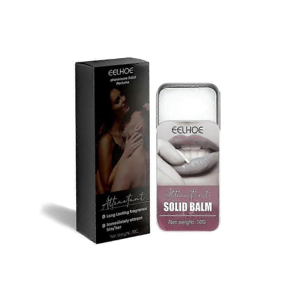 Fast Parfymbalsam för Män & Kvinnor Långvarig Doft av Jasmin & Vit Mysk, Bärbar Deodorant