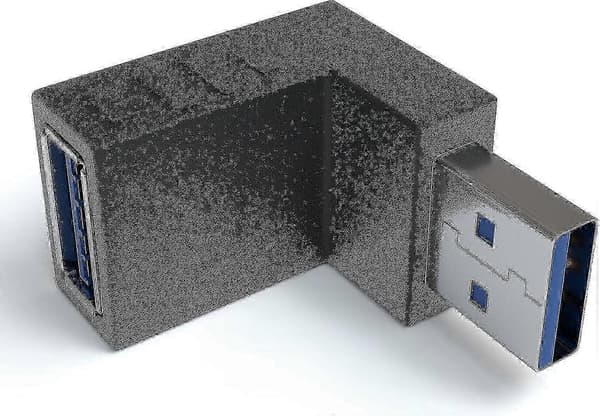 2 kpl USB 3.0 Kulma-adapteri USB Kulmaliitin