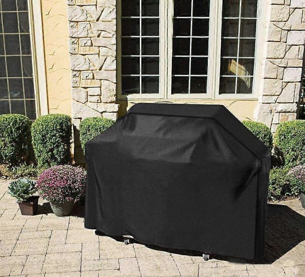145*61*117Cm Grillovertræk, Vandtæt Gasgrillovertræk Sort 210D