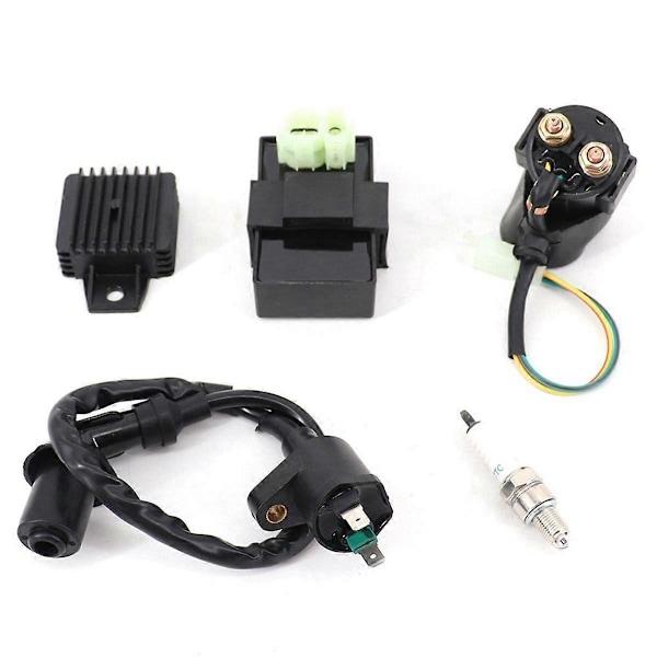 Tändspole & AC CDI Box 6-stift för GY6 4-takt 50cc 125cc 150cc 139QMA 139QMB ATV