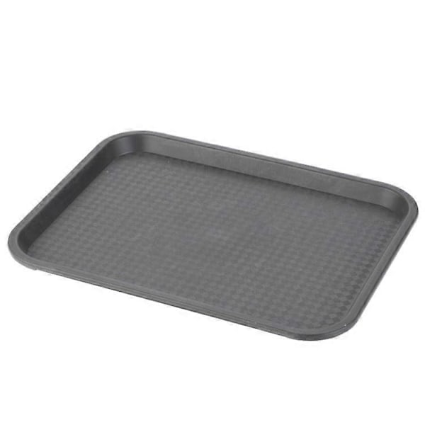 45x35cm Rektangulært Fast Food Brett Hotell Restaurant PP Serveringsbrett, Størrelse L (BPA-fritt, Ikke FDA-sertifisert) Espresso