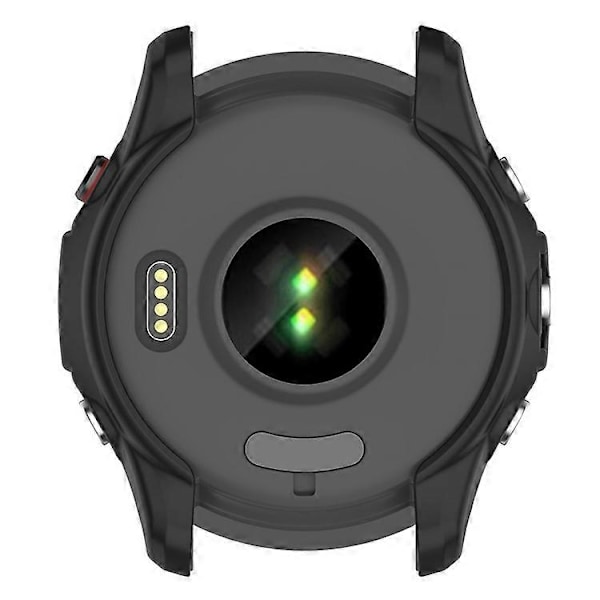 Kompatibel För Garmin Forerunner 255 Mjukt TPU Klockskydd Utskuren Design Anti-Repor Skyddande Ram Black