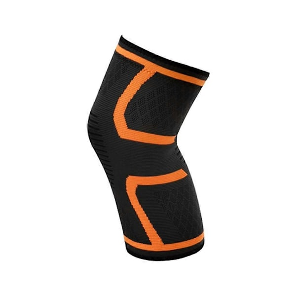 1 Par Elastiska Stickade Skydd Löpning Cykling Knäskydd Stöd Nylon Knäskydd Ärm för Basket Volleyboll (M)