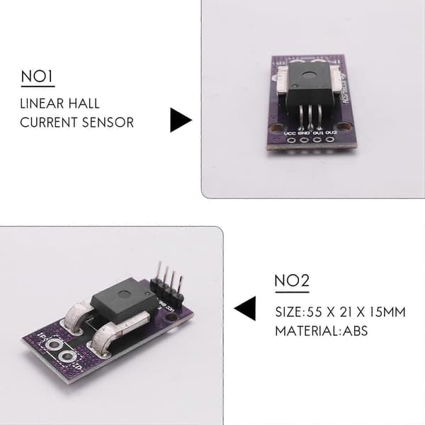 ACS758 ACS758LCB-100B Strømmodul Lineær Hall Strømsensor PFF-T Strømdeteksjon 3-5V
