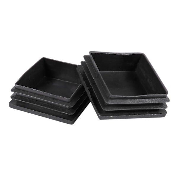 50mm x 50mm Fyrkantiga Ändpluggar i Plast Rörinsatser 12st