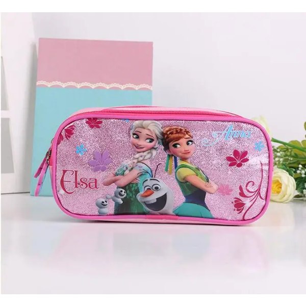 Spider-Man Barnskolväska Disney Frozen Elsa Princess Ryggsäck 3 Delar/Set Förskola Tecknad Skolväska only pencil bag