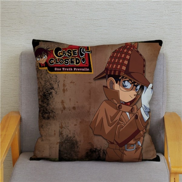 Japanilainen Anime Etsivä Conan -kuvioinen tyynynpäällinen, sarjakuvatyynyliina 24 450mm*450mm