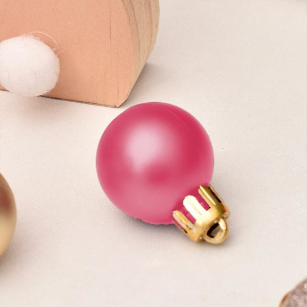99 kpl Särkymättömiä joulukoristeita, joulupallosetti lomien, häiden, juhlien ja kausiluonteisten koristeiden koristeluun pink