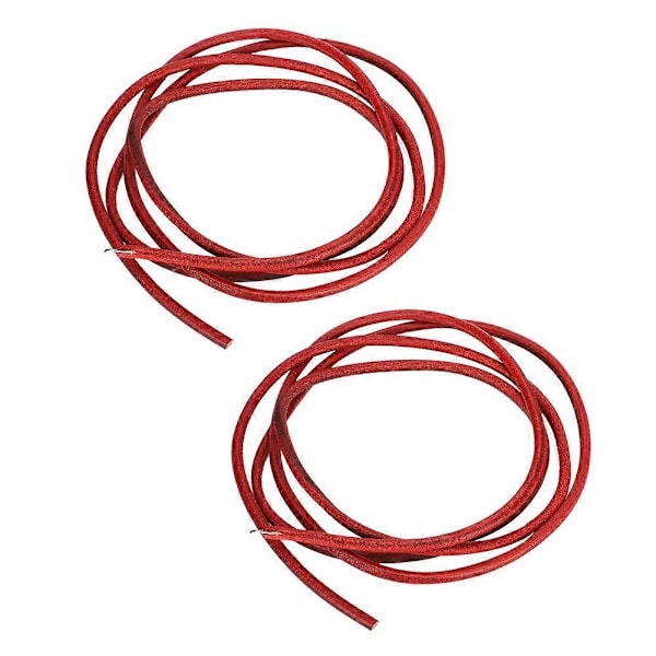 2 st Symaskinsremmar Ko-läder Hushåll Bold Hook Fotpedaldelar Tillbehör Röd