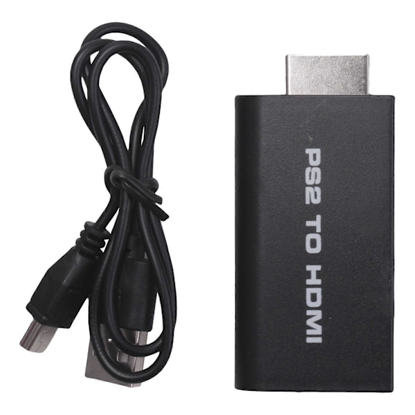 HDV-G300 PS2 till 480i/480p/576i Audio Video Converter Adapter med 3,5mm Ljudutgång Stöder Alla P