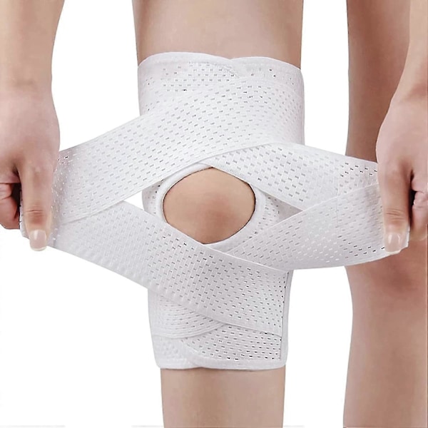 Justerbara knäskydd, knäskydd med sidostabilisatorer & patella gelkuddar för meniskskada knäsmärta,l