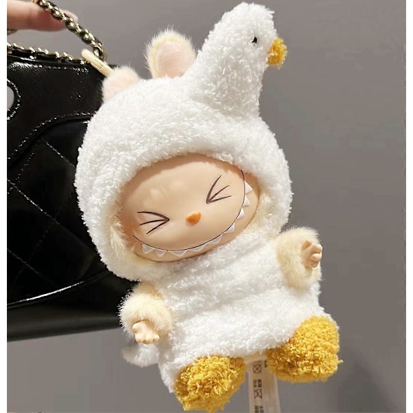 Mini Plysjdukke Klær Antrekk Tilbehør For Korea Kpop Exo Labubu V1 V2 Idol Dukker Gås Dinosaur Macaron Klær Gave 1