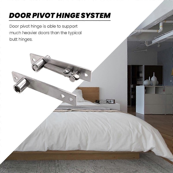 Rostfritt Stål Pivot Tungt 360-Graders Rotationsaxel Trä Dörrgångjärn Axelpositionering Dörr