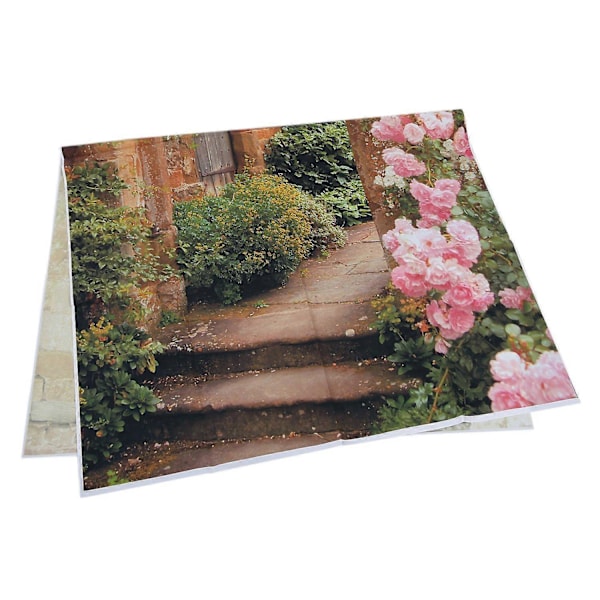 3x5ft Foto Baggrund Vinyl Sammenklappelig Baggrund Pink Mursten Bue Dør Baggrund til Fotograf